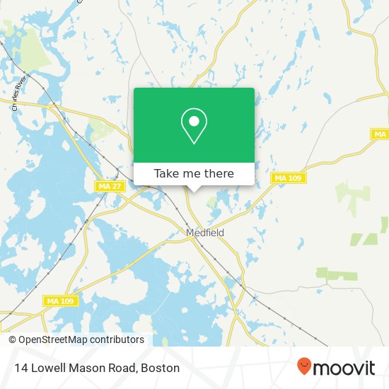 14 Lowell Mason Road map