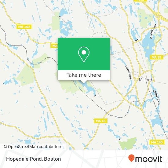 Mapa de Hopedale Pond