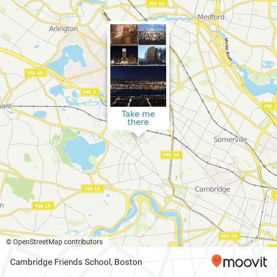 Cambridge Friends School map