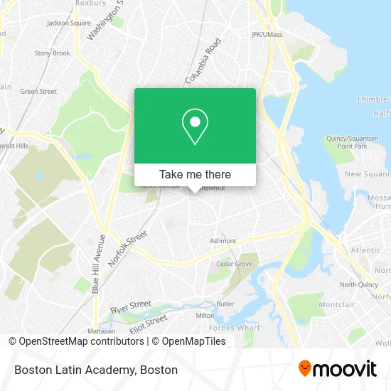 Boston Latin Academy map