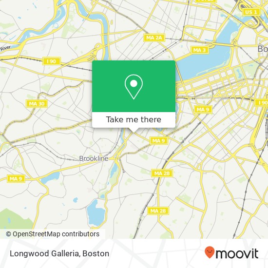 Mapa de Longwood Galleria