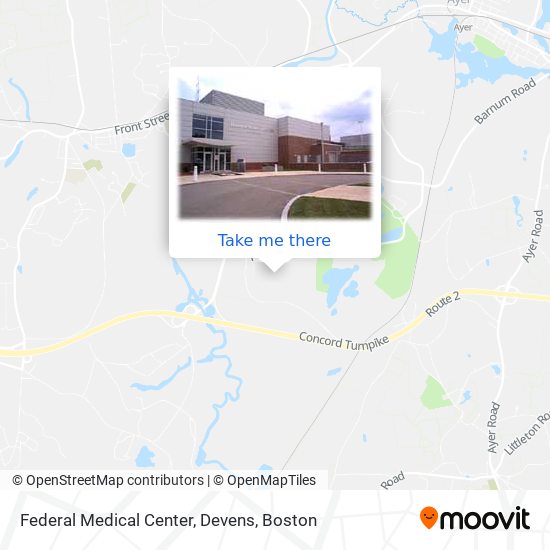 Federal Medical Center, Devens map