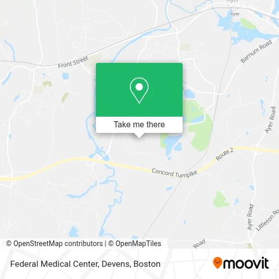 Federal Medical Center, Devens map