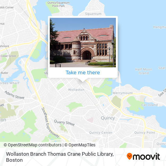 Mapa de Wollaston Branch Thomas Crane Public Library