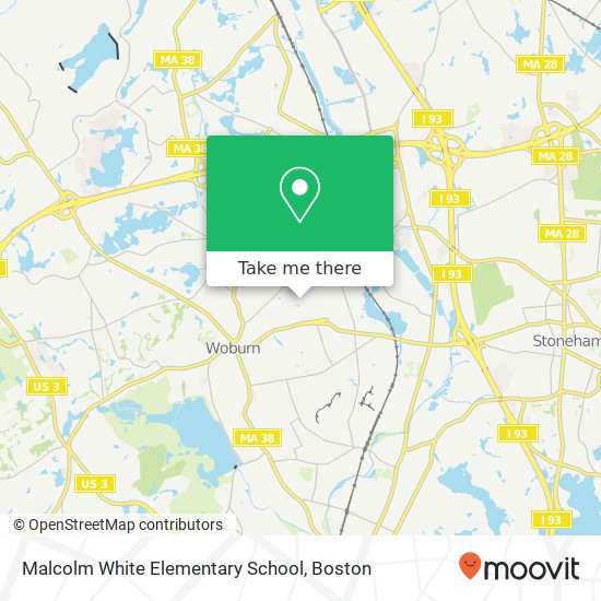 Malcolm White Elementary School map