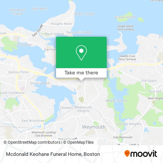Mcdonald Keohane Funeral Home map