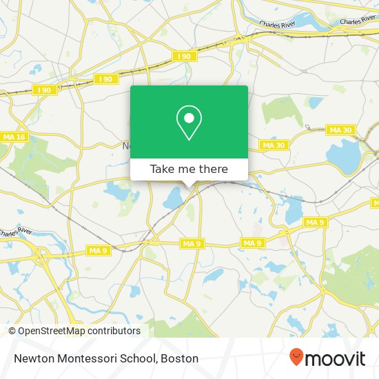 Newton Montessori School map