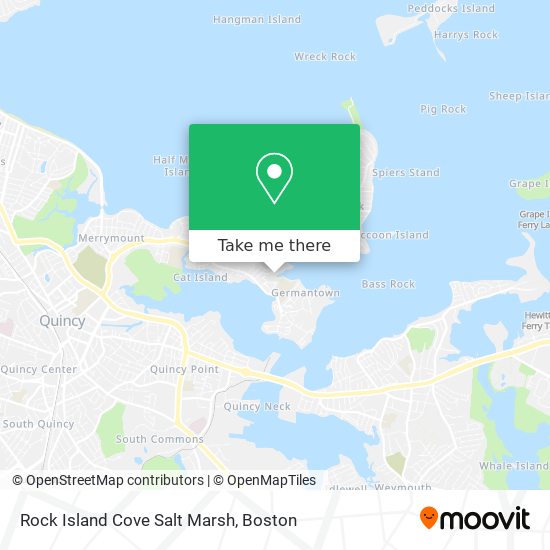 Mapa de Rock Island Cove Salt Marsh