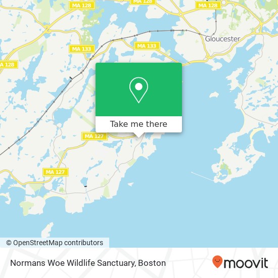 Mapa de Normans Woe Wildlife Sanctuary