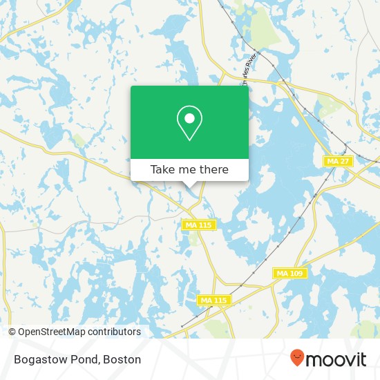 Bogastow Pond map