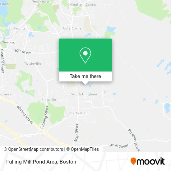 Fulling Mill Pond Area map