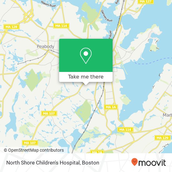 Mapa de North Shore Children's Hospital