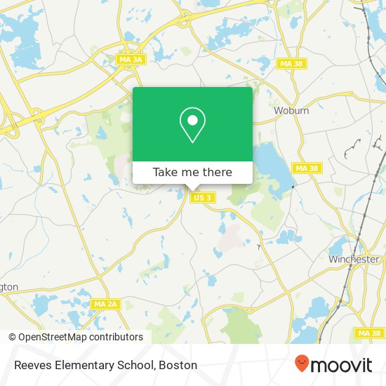 Mapa de Reeves Elementary School