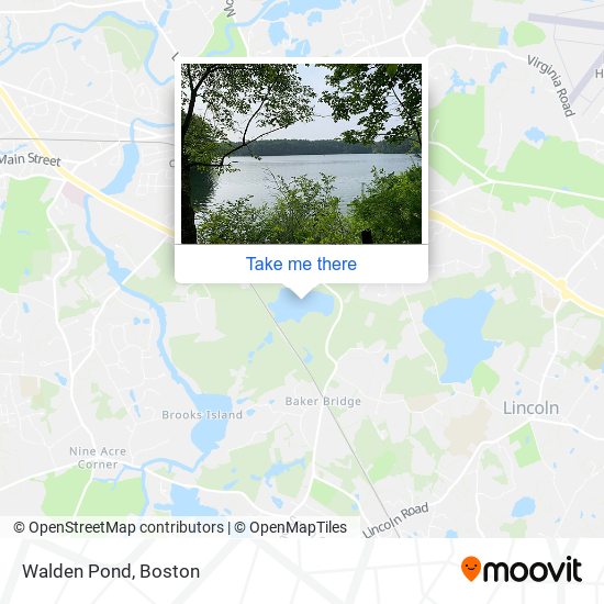 Walden Pond map