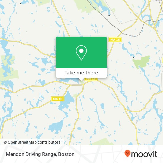 Mendon Driving Range map