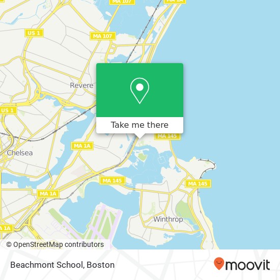 Mapa de Beachmont School