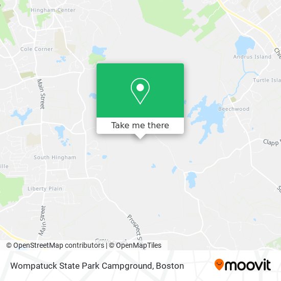 Wompatuck State Park Campground map