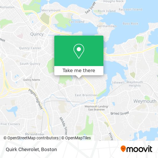 Quirk Chevrolet map