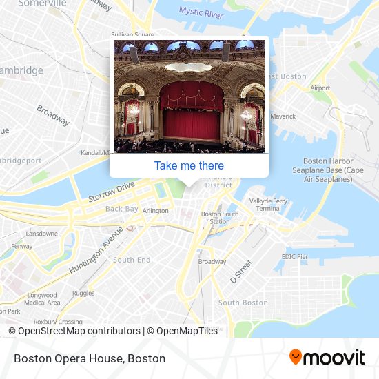 Boston Opera House map
