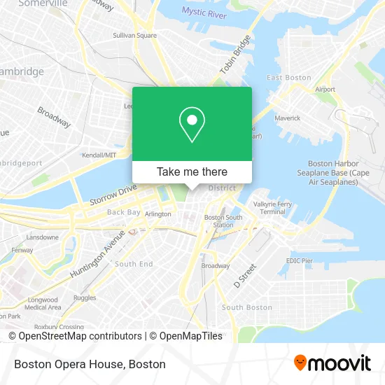 Boston Opera House map