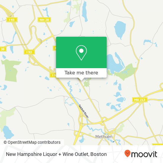 New Hampshire Liquor + Wine Outlet map