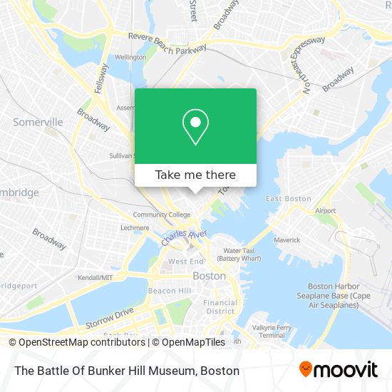 Mapa de The Battle Of Bunker Hill Museum