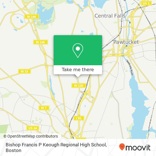 Bishop Francis P Keough Regional High School map