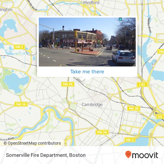 Mapa de Somerville Fire Department