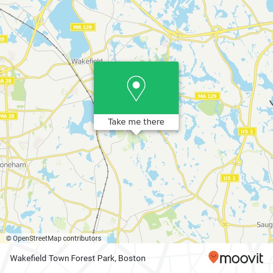 Mapa de Wakefield Town Forest Park