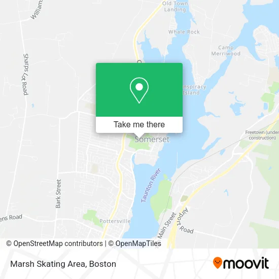 Marsh Skating Area map