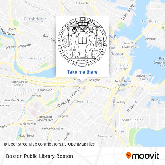 Boston Public Library map