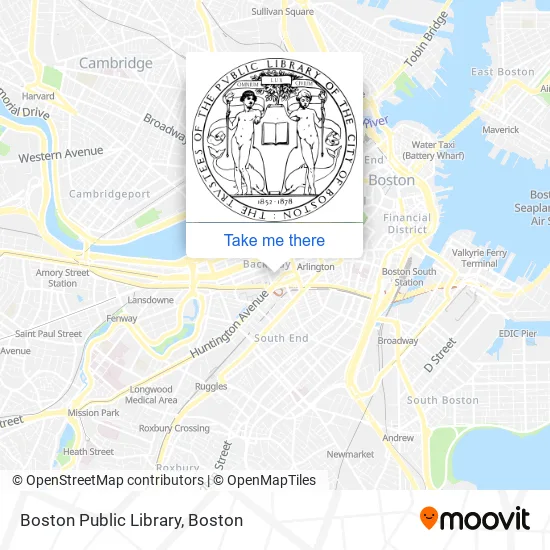 Boston Public Library map