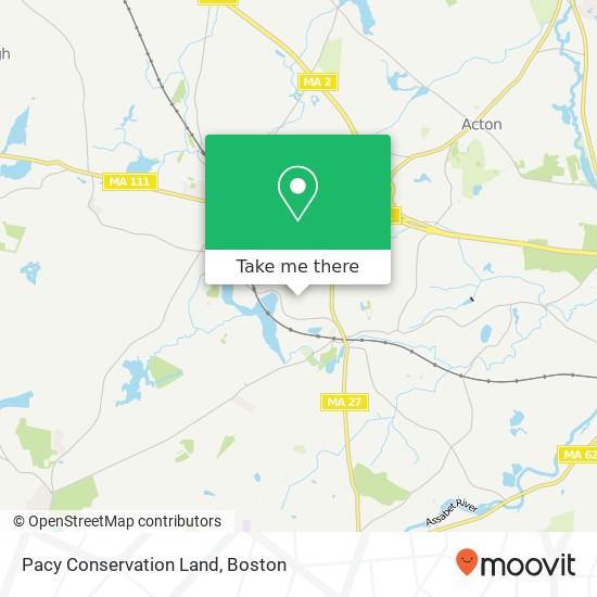 Pacy Conservation Land map