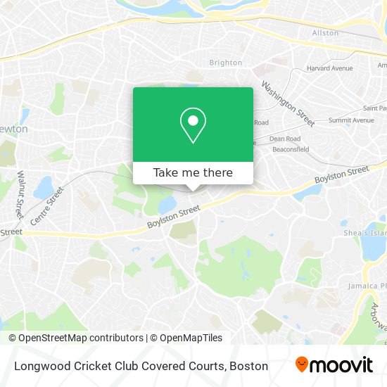 Mapa de Longwood Cricket Club Covered Courts
