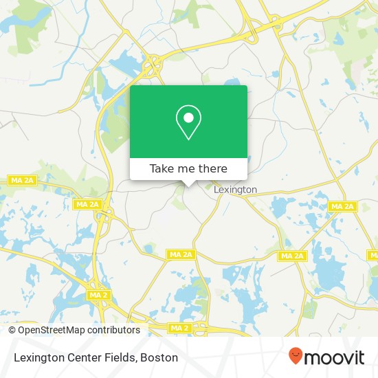 Mapa de Lexington Center Fields