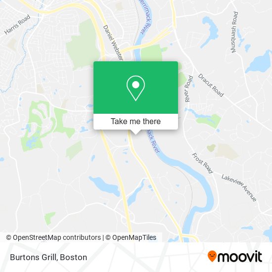 Burtons Grill map