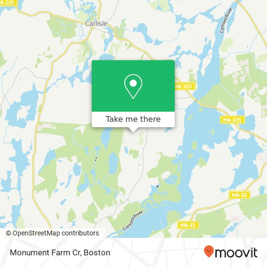 Monument Farm Cr map