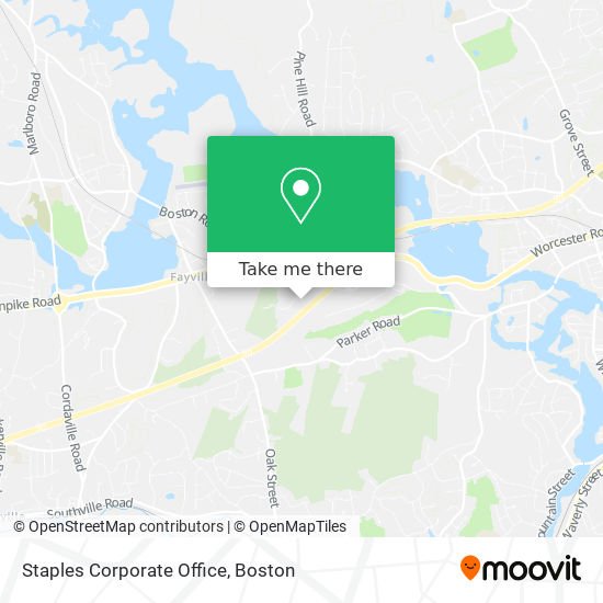 Mapa de Staples Corporate Office