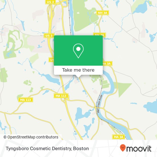 Mapa de Tyngsboro Cosmetic Dentistry