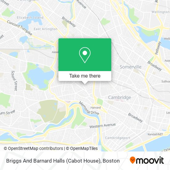 Briggs And Barnard Halls (Cabot House) map