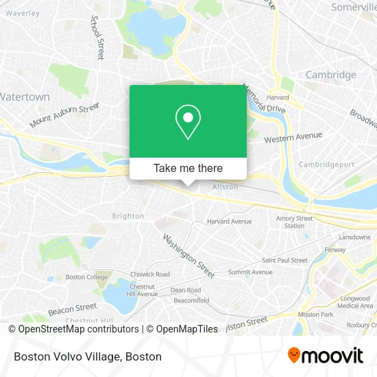 Boston Volvo Village map