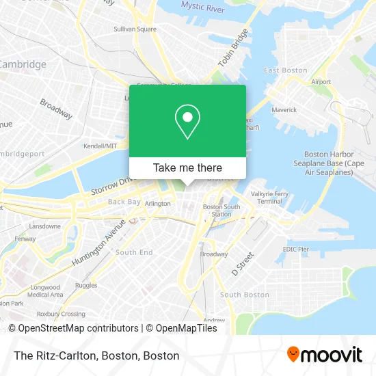 The Ritz-Carlton, Boston map