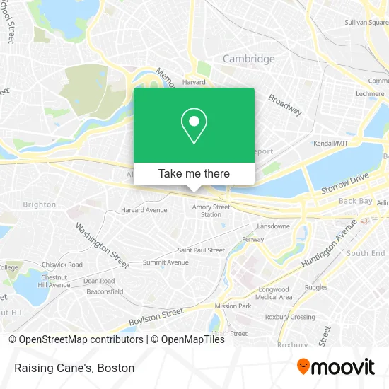 Raising Cane's map
