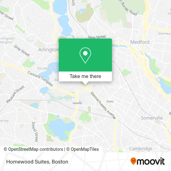 Homewood Suites map