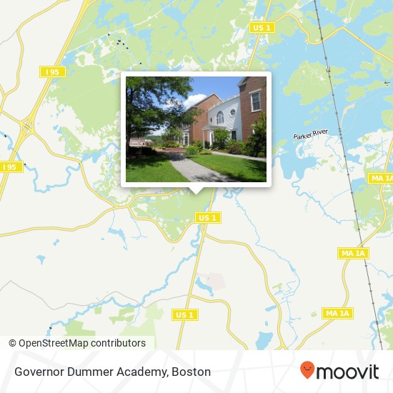 Mapa de Governor Dummer Academy