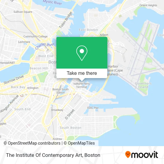 The Institute Of Contemporary Art map