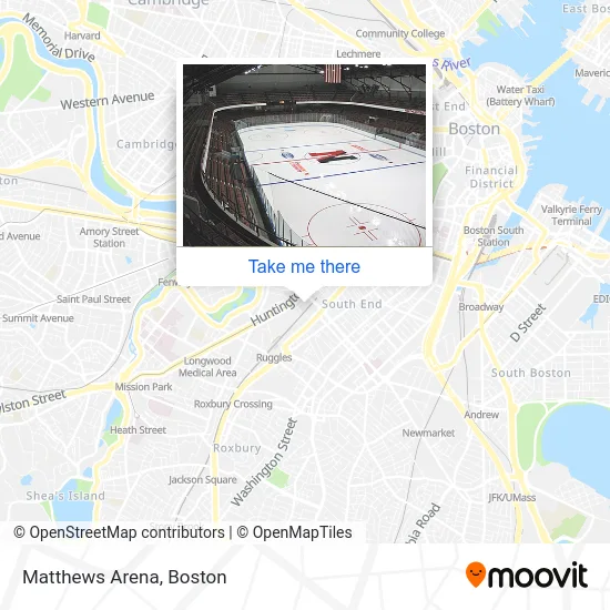 Matthews Arena map