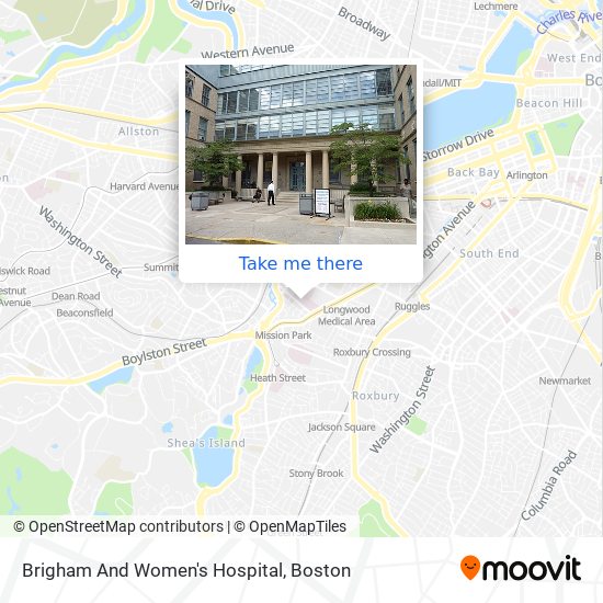 Brigham And Women's Hospital map