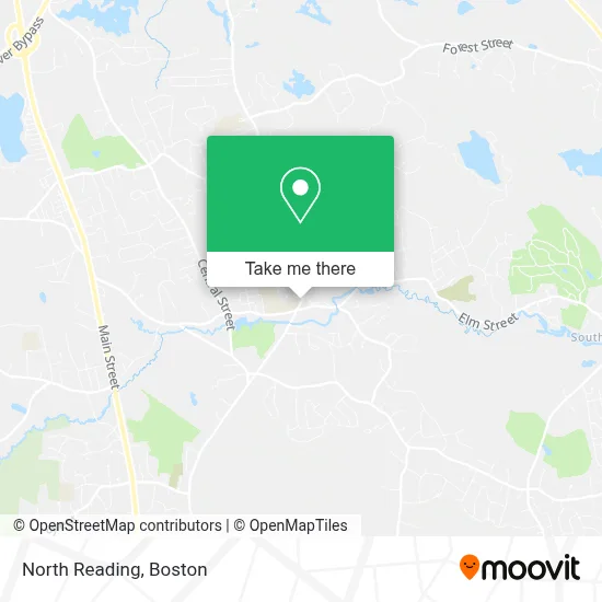North Reading map