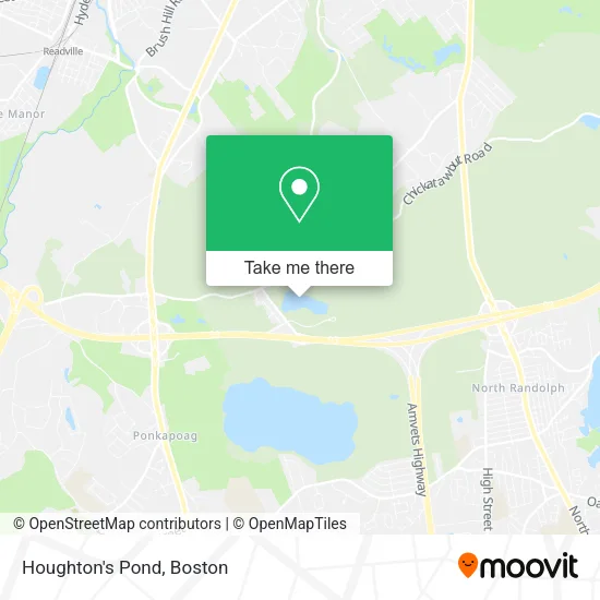 Mapa de Houghton's Pond